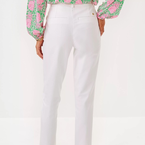 NEW Lilly Pulitzer Ana High-Rise Women Pant - Resort White - size 12 - Picture 3 of 6
